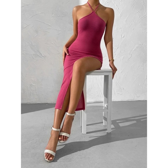 Gianna Split Thigh Halter Dress - Picture 5 of 7